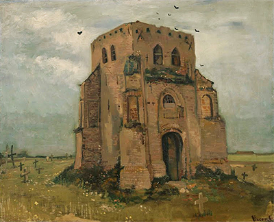 Der alte Friedhofsturm in Nuenen Vincent van Gogh